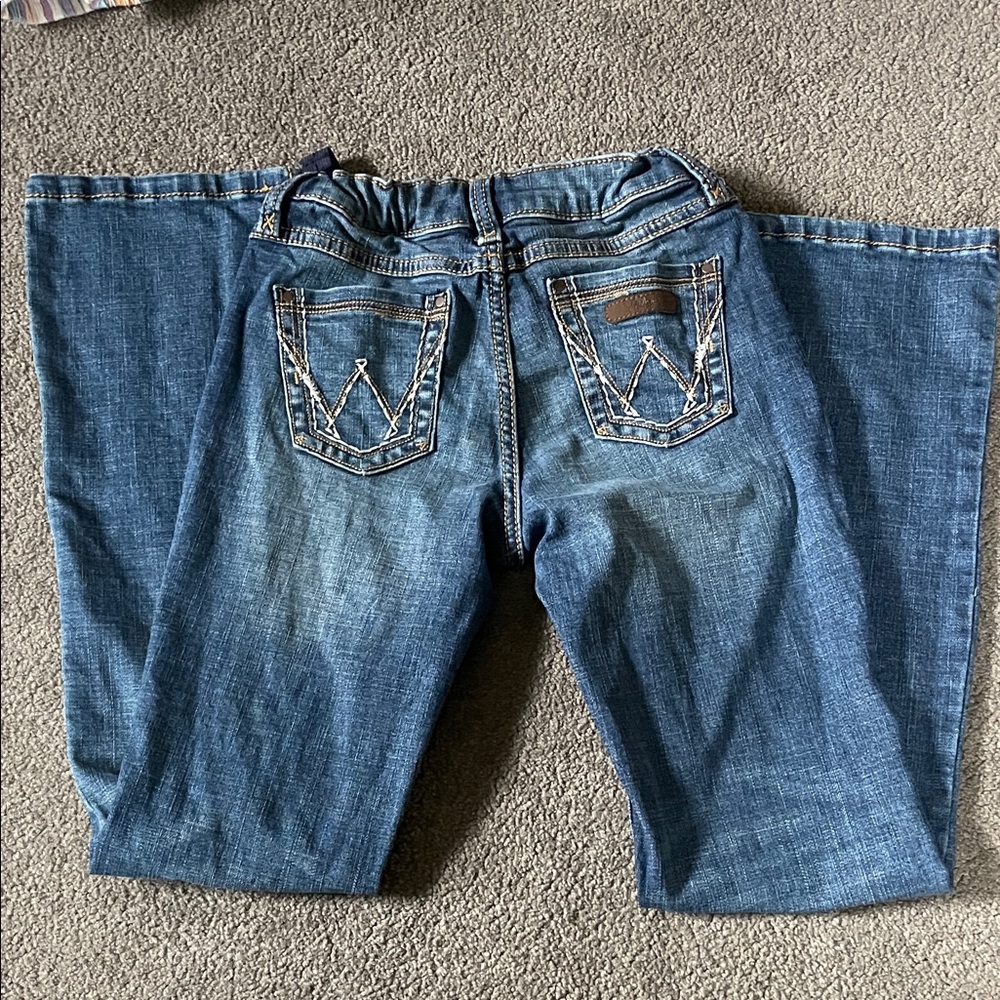 Wrangler Blue Kids Jeans - Classic Denim - Picture 2 of 4